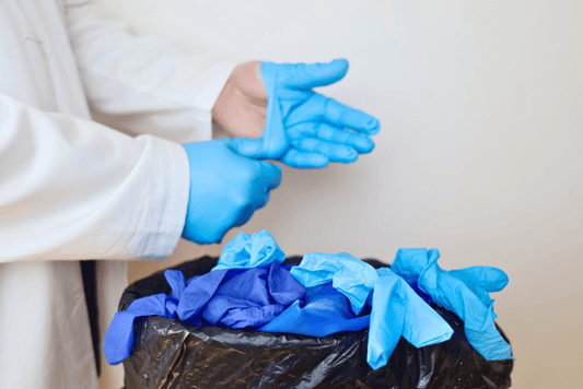 Dispose of Nitrile Gloves
