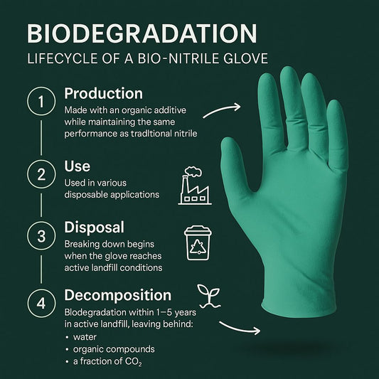 biodegradable nitrite gloves - Earth Safe PPE